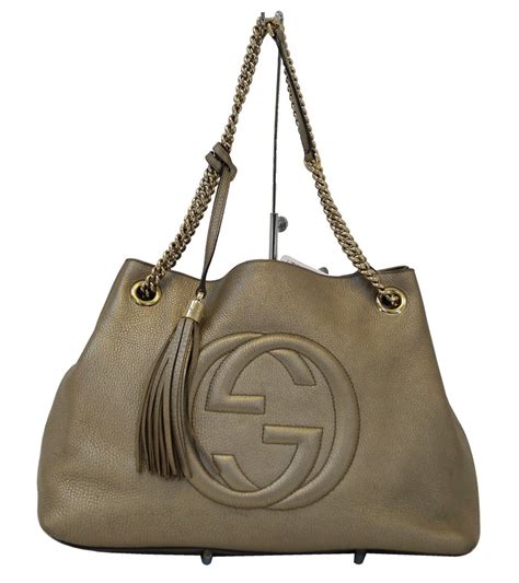 gucci soho leather tote review|genuine Gucci bag purse tote.